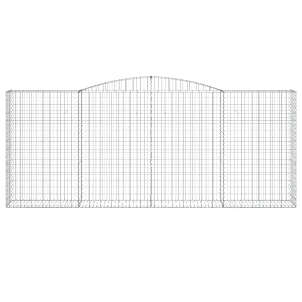 vidaXL Συρματοκιβώτια Τοξωτά 10 τεμ. 400x50x160/180 εκ. Γαλβαν. Ατσάλι - Image 4