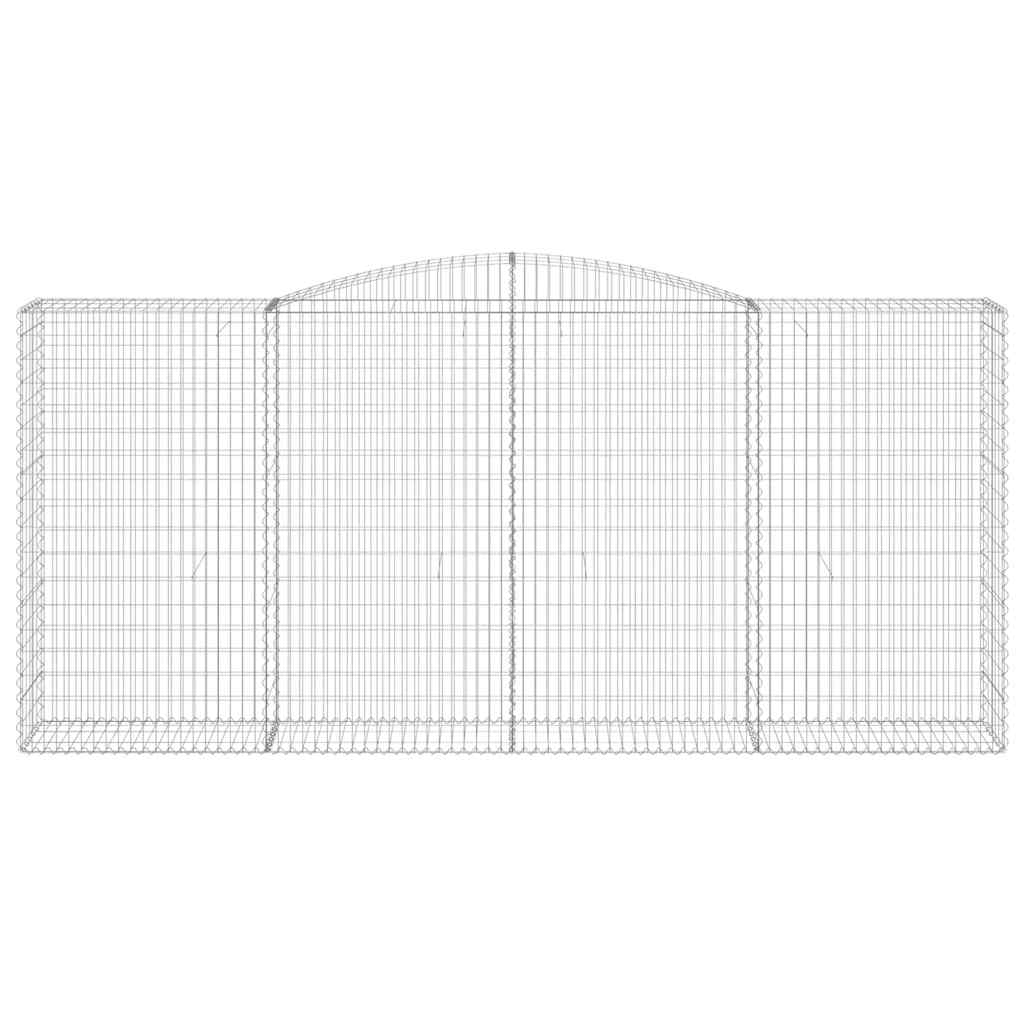 vidaXL Συρματοκιβώτια Τοξωτά 10 τεμ. 400x50x180/200 εκ. Γαλβαν. Ατσάλι - Image 4