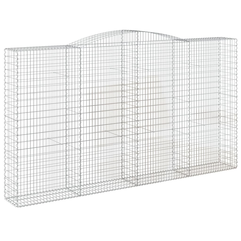 vidaXL Συρματοκιβώτια Τοξωτά 10 τεμ. 400x50x220/240 εκ. Γαλβαν. Σίδερο - Image 3