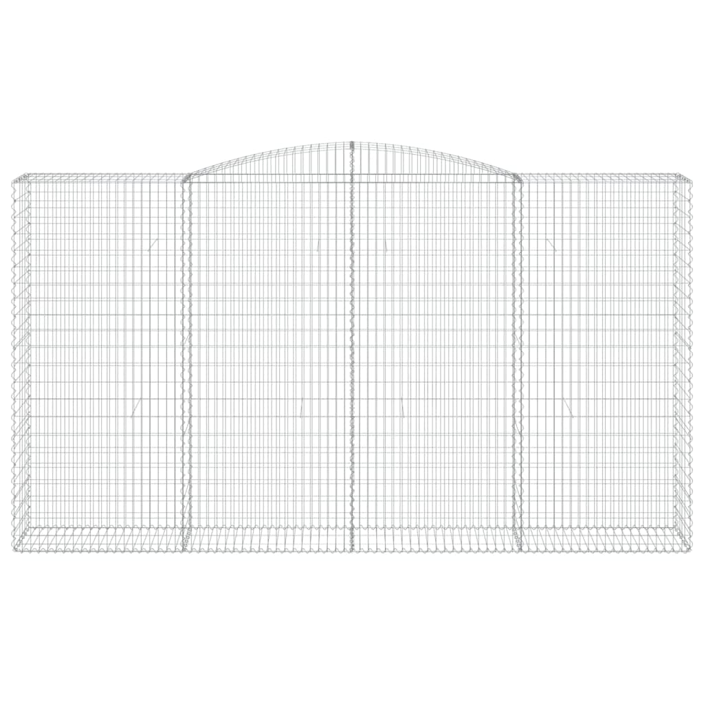 vidaXL Συρματοκιβώτια Τοξωτά 10 τεμ. 400x50x220/240 εκ. Γαλβαν. Σίδερο - Image 4