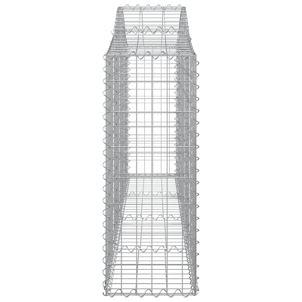 vidaXL Συρματοκιβώτιο Τοξωτό 200x30x80/100εκ. από Γαλβανισμένο Χάλυβα - Image 4