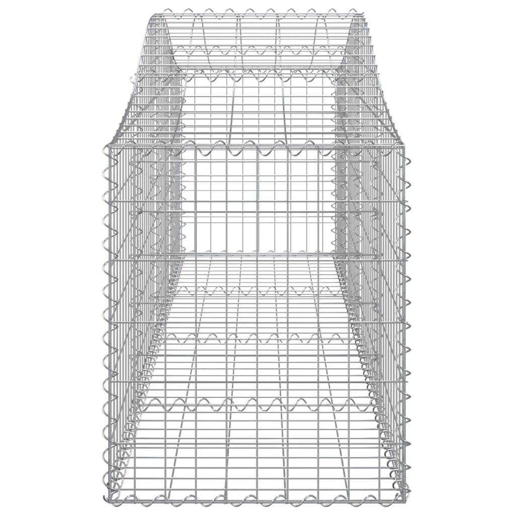 vidaXL Συρματοκιβώτιο Τοξωτό 200x50x60/80εκ. από Γαλβανισμένο Χάλυβα - Image 4