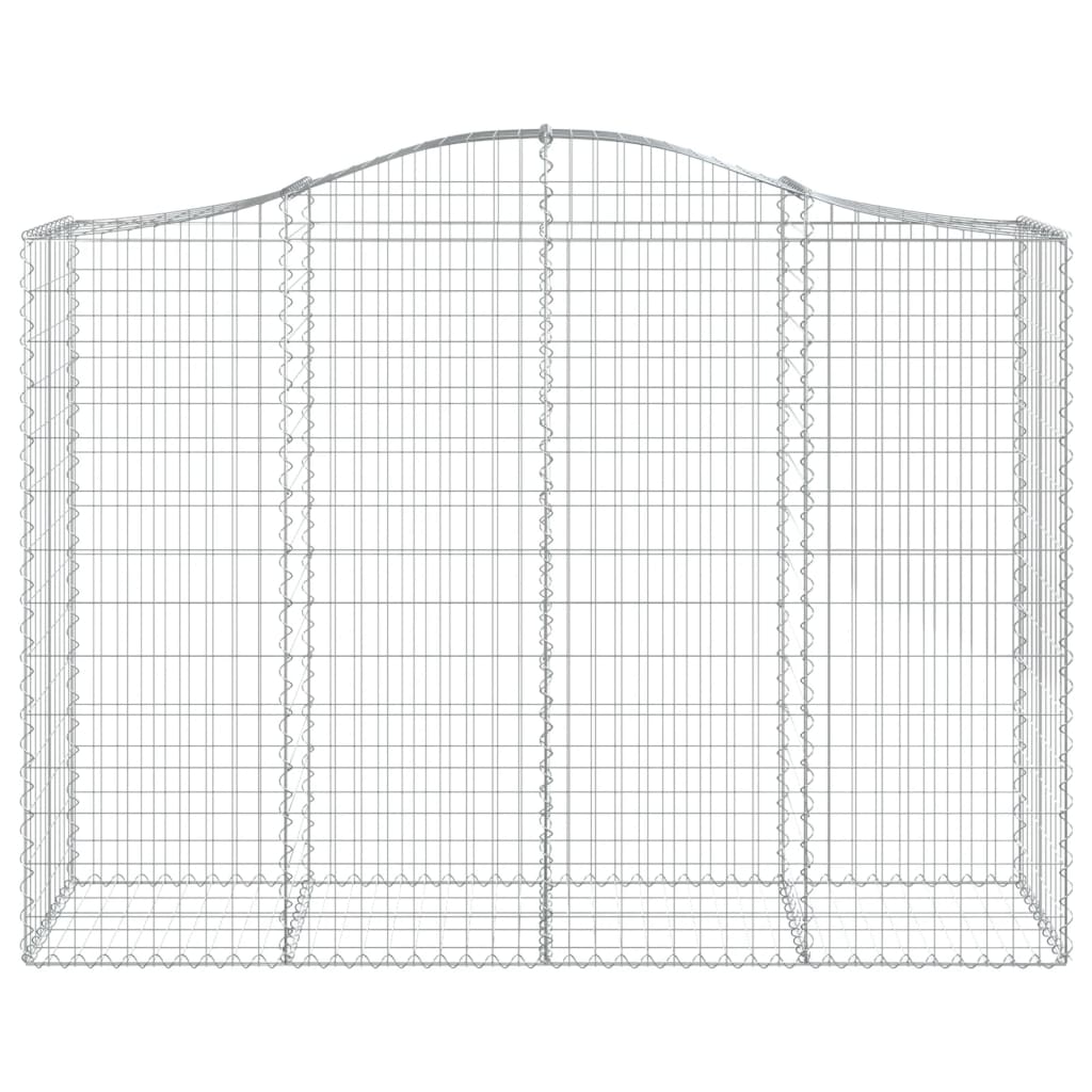 vidaXL Συρματοκιβώτιο Τοξωτό 200x50x140/160εκ. από Γαλβανισμένο Χάλυβα - Image 3