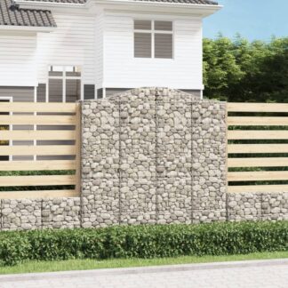 vidaXL Συρματοκιβώτιο Τοξωτό 200x50x200/220εκ. από Γαλβανισμένο Χάλυβα