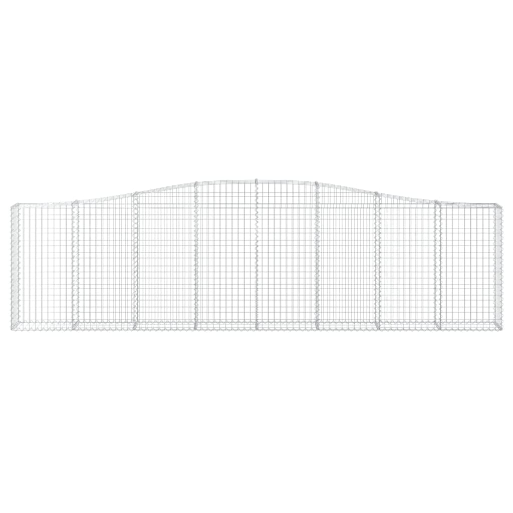 vidaXL Συρματοκιβώτιο Τοξωτό 400x30x100/120εκ. από Γαλβανισμένο Χάλυβα - Image 3