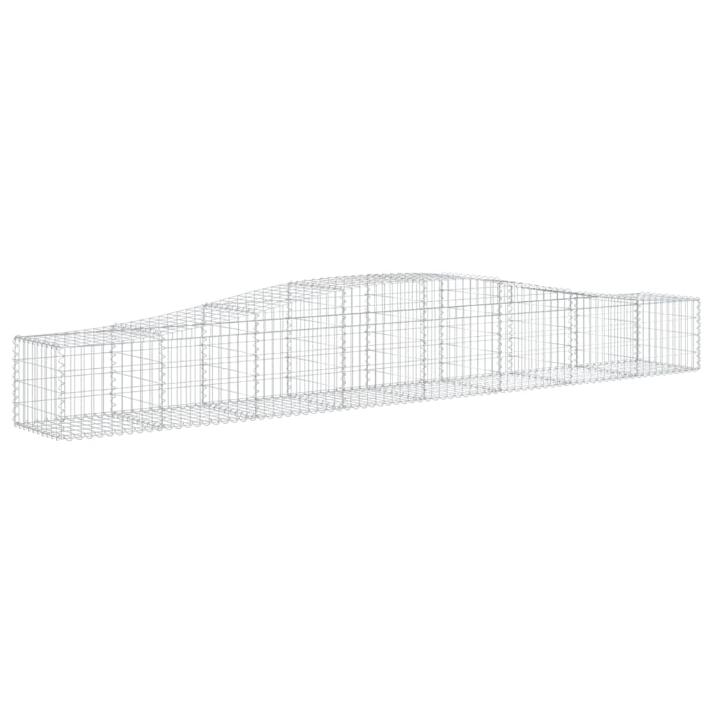 vidaXL Συρματοκιβώτιο Τοξωτό 400x50x40/60εκ. από Γαλβανισμένο Χάλυβα - Image 2