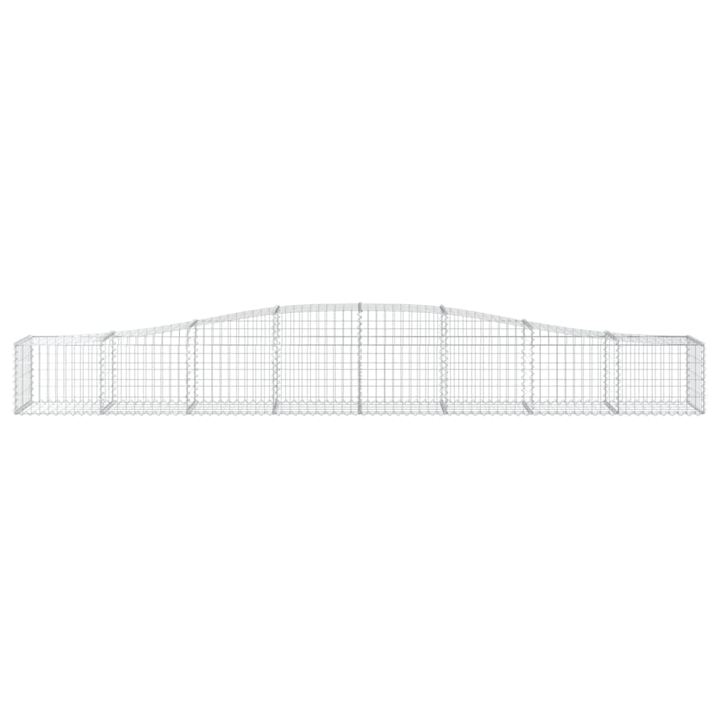 vidaXL Συρματοκιβώτιο Τοξωτό 400x50x40/60εκ. από Γαλβανισμένο Χάλυβα - Image 3