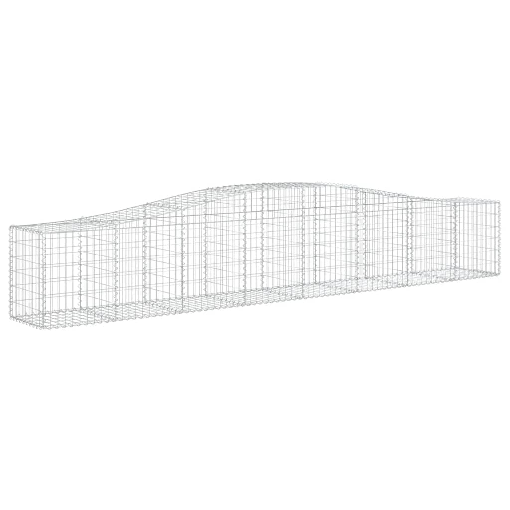vidaXL Συρματοκιβώτιο Τοξωτό 400x50x60/80εκ. από Γαλβανισμένο Χάλυβα - Image 2