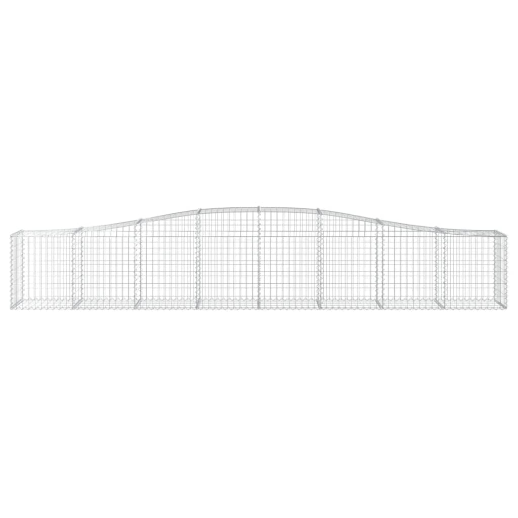 vidaXL Συρματοκιβώτιο Τοξωτό 400x50x60/80εκ. από Γαλβανισμένο Χάλυβα - Image 3