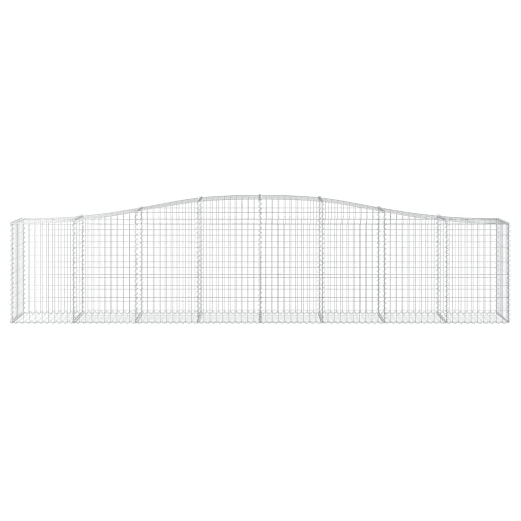 vidaXL Συρματοκιβώτιο Τοξωτό 400x50x80/100εκ. από Γαλβανισμένο Χάλυβα - Image 3
