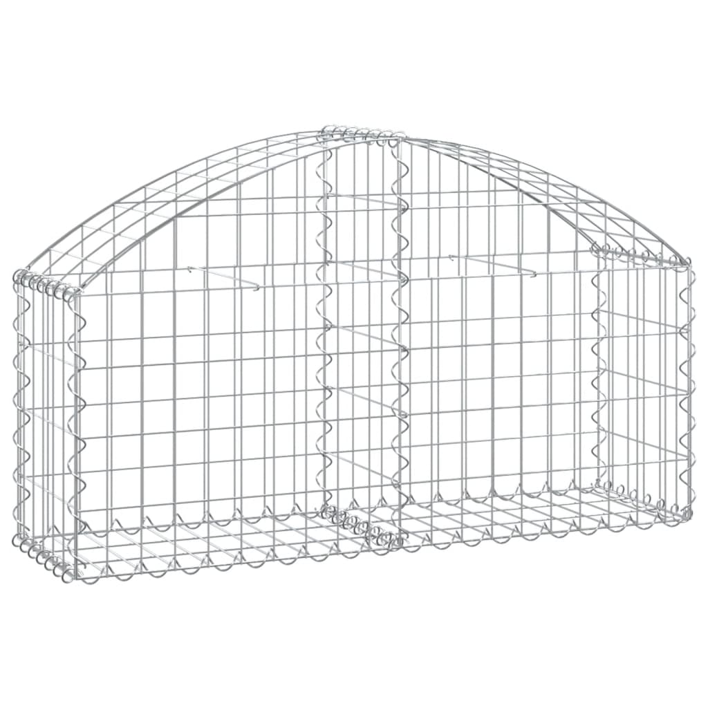 vidaXL Συρματοκιβώτιο Τοξωτό 100x30x40/60εκ. από Γαλβανισμένο Χάλυβα - Image 2