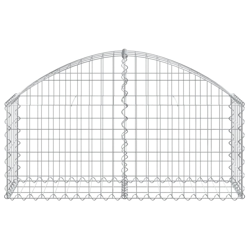 vidaXL Συρματοκιβώτιο Τοξωτό 100x30x40/60εκ. από Γαλβανισμένο Χάλυβα - Image 3