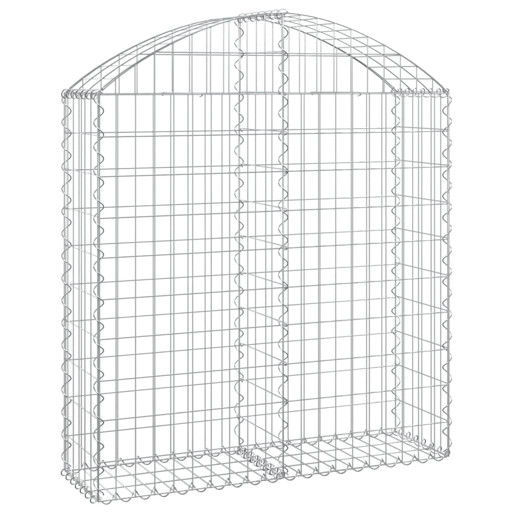 vidaXL Συρματοκιβώτιο Τοξωτό 100x30x100/120εκ. από Γαλβανισμένο Χάλυβα - Image 2