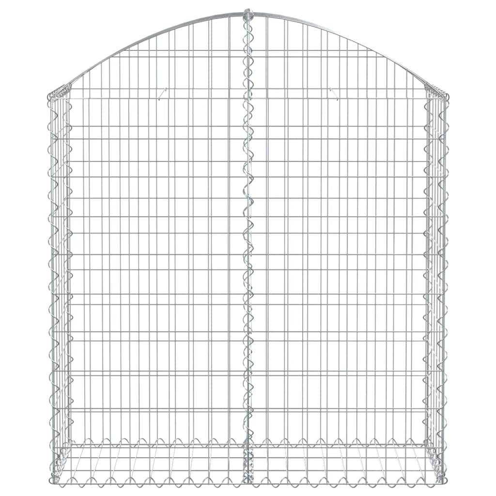 vidaXL Συρματοκιβώτιο Τοξωτό 100x30x100/120εκ. από Γαλβανισμένο Χάλυβα - Image 3