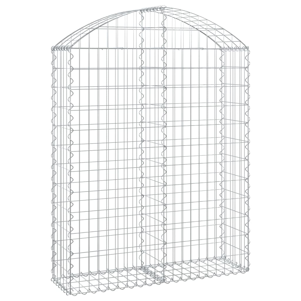 vidaXL Συρματοκιβώτιο Τοξωτό 100x30x120/140εκ. από Γαλβανισμένο Χάλυβα - Image 2