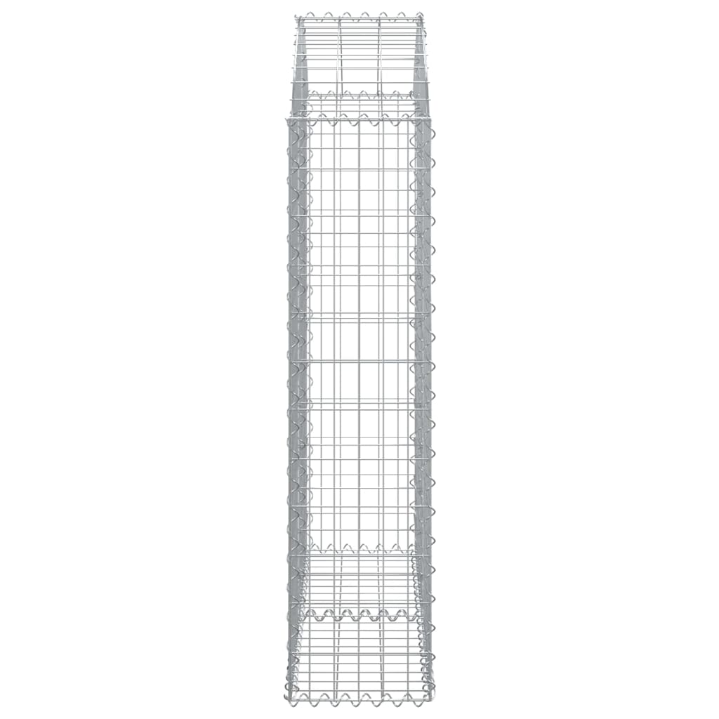 vidaXL Συρματοκιβώτιο Τοξωτό 100x30x120/140εκ. από Γαλβανισμένο Χάλυβα - Image 4