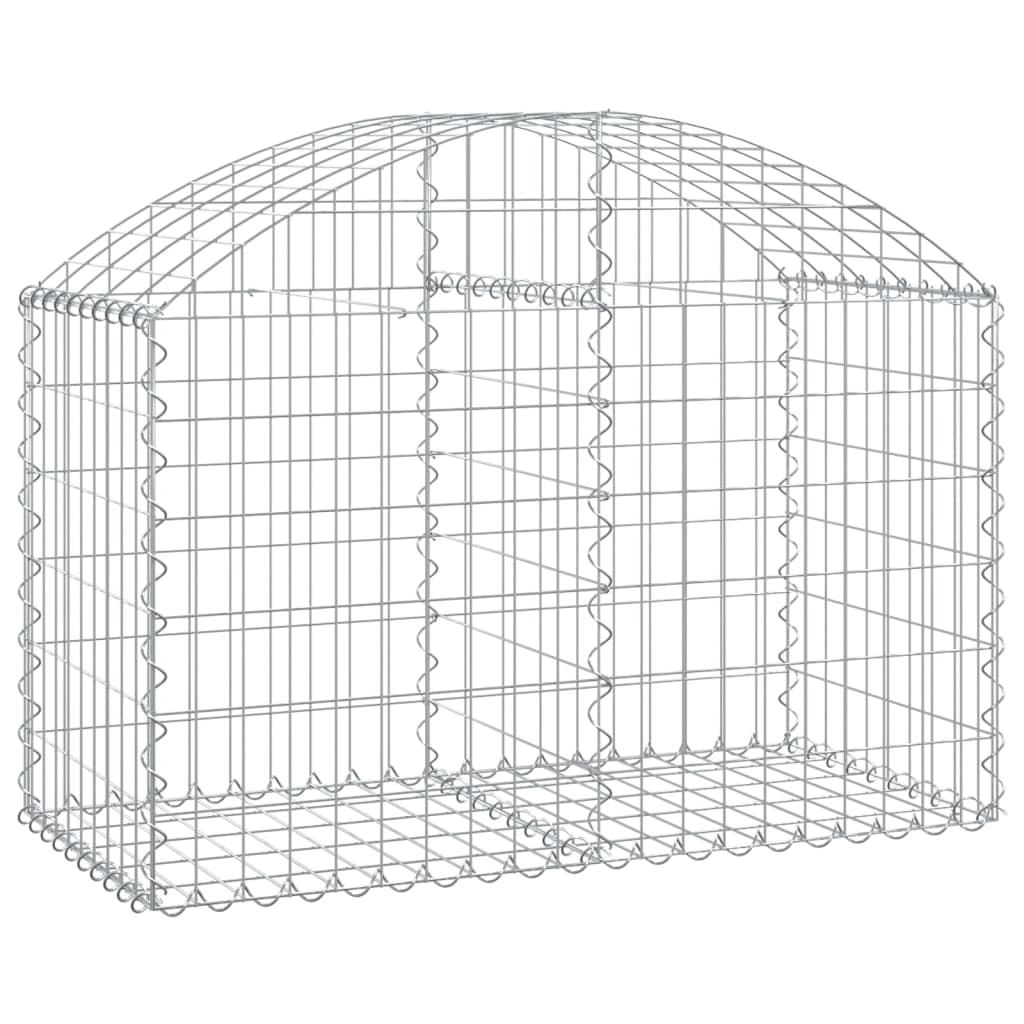 vidaXL Συρματοκιβώτιο Τοξωτό 100x50x60/80εκ. από Γαλβανισμένο Χάλυβα - Image 2