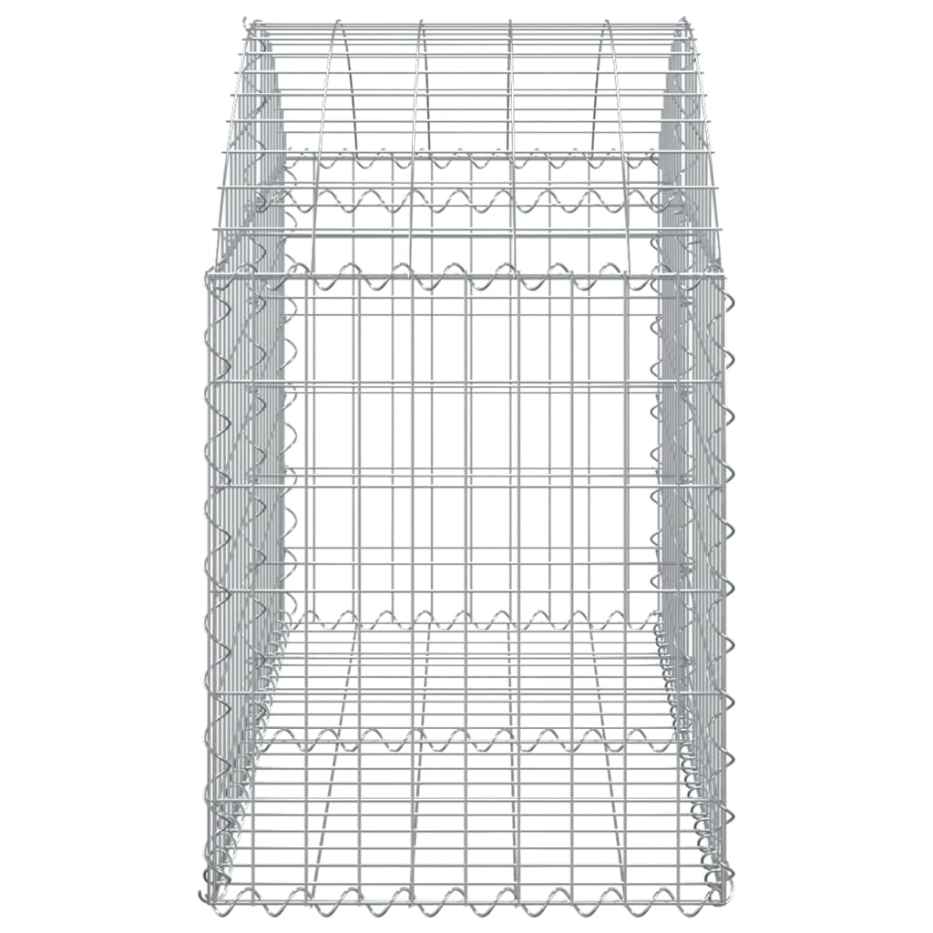 vidaXL Συρματοκιβώτιο Τοξωτό 100x50x60/80εκ. από Γαλβανισμένο Χάλυβα - Image 4
