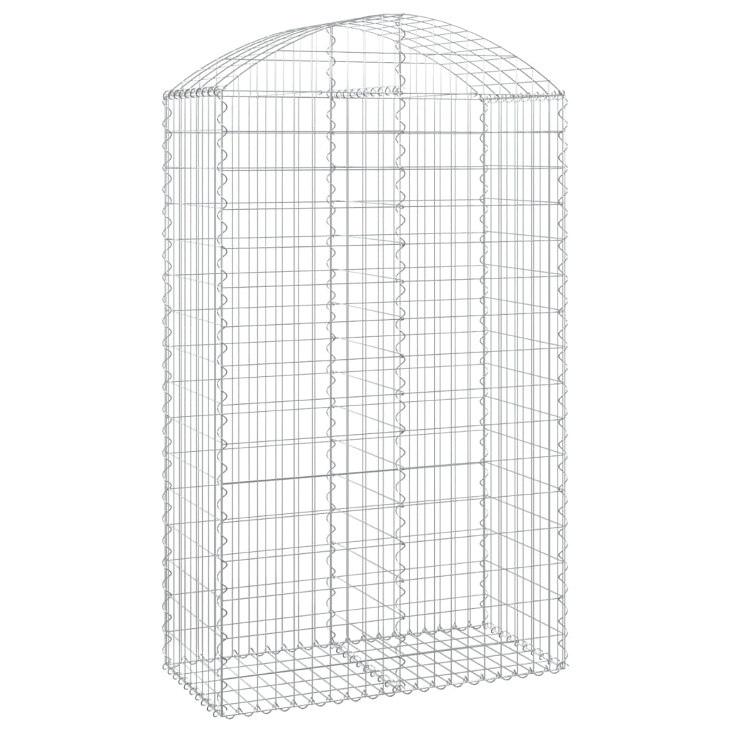 vidaXL Συρματοκιβώτιο Τοξωτό 100x50x160/180εκ. από Γαλβανισμένο Χάλυβα - Image 2