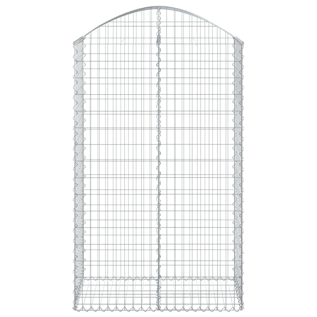 vidaXL Συρματοκιβώτιο Τοξωτό 100x50x160/180εκ. από Γαλβανισμένο Χάλυβα - Image 3