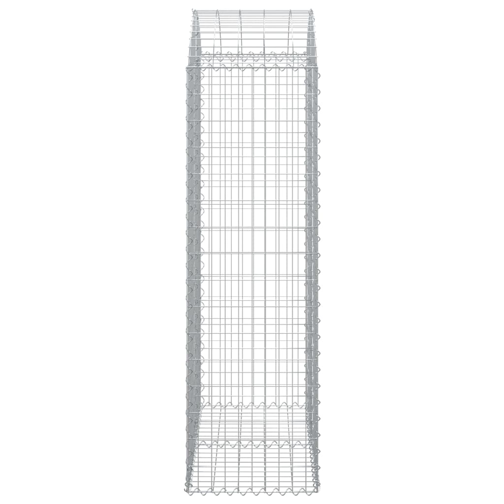 vidaXL Συρματοκιβώτιο Τοξωτό 100x50x160/180εκ. από Γαλβανισμένο Χάλυβα - Image 4