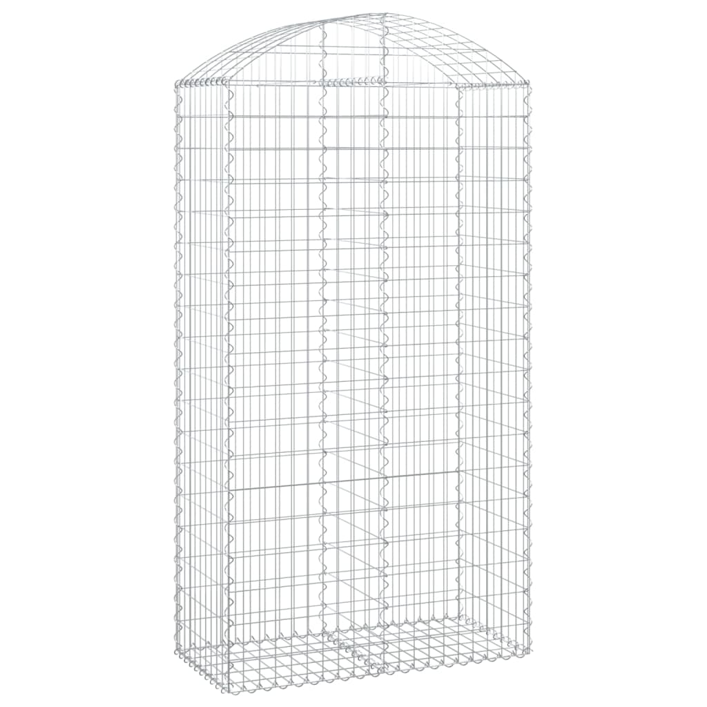 vidaXL Συρματοκιβώτιο Τοξωτό 100x50x180/200εκ. από Γαλβανισμένο Χάλυβα - Image 2