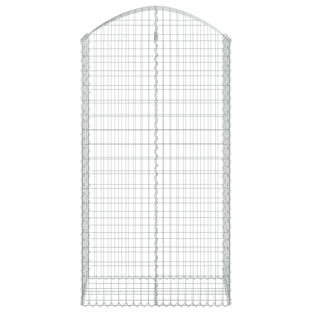 vidaXL Συρματοκιβώτιο Τοξωτό 100x50x180/200εκ. από Γαλβανισμένο Χάλυβα - Image 3