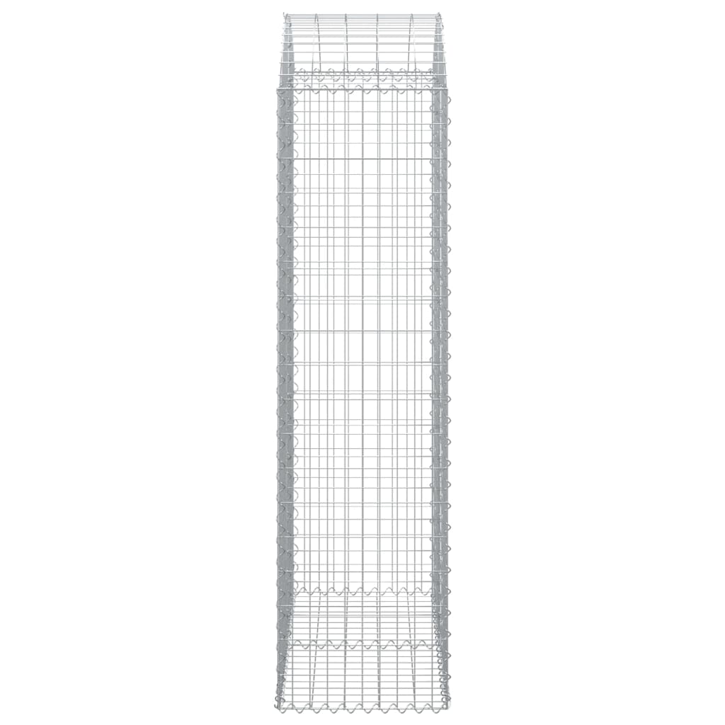 vidaXL Συρματοκιβώτιο Τοξωτό 100x50x180/200εκ. από Γαλβανισμένο Χάλυβα - Image 4