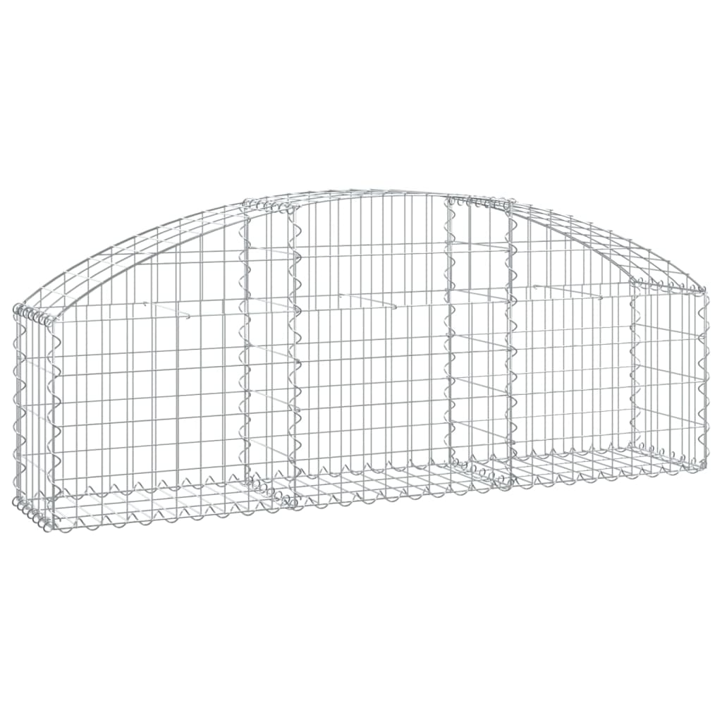 vidaXL Συρματοκιβώτιο Τοξωτό 150x30x40/60εκ. από Γαλβανισμένο Χάλυβα - Image 2