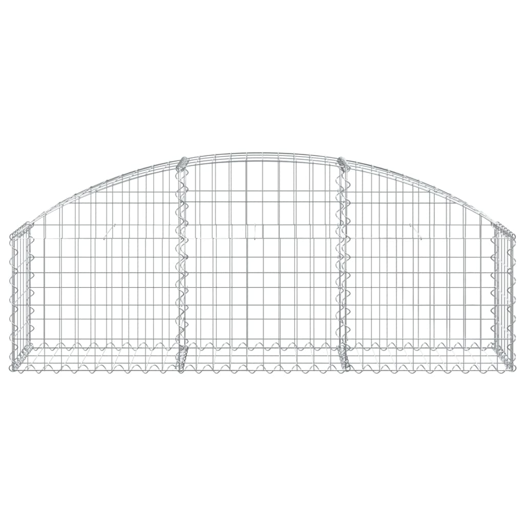 vidaXL Συρματοκιβώτιο Τοξωτό 150x30x40/60εκ. από Γαλβανισμένο Χάλυβα - Image 3