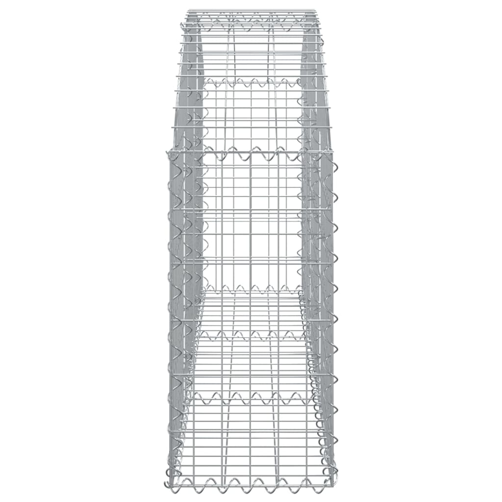 vidaXL Συρματοκιβώτιο Τοξωτό 150x30x60/80εκ. από Γαλβανισμένο Χάλυβα - Image 4