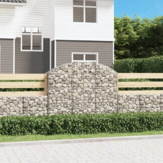 vidaXL Συρματοκιβώτιο Τοξωτό 150x30x120/140εκ. από Γαλβανισμένο Χάλυβα