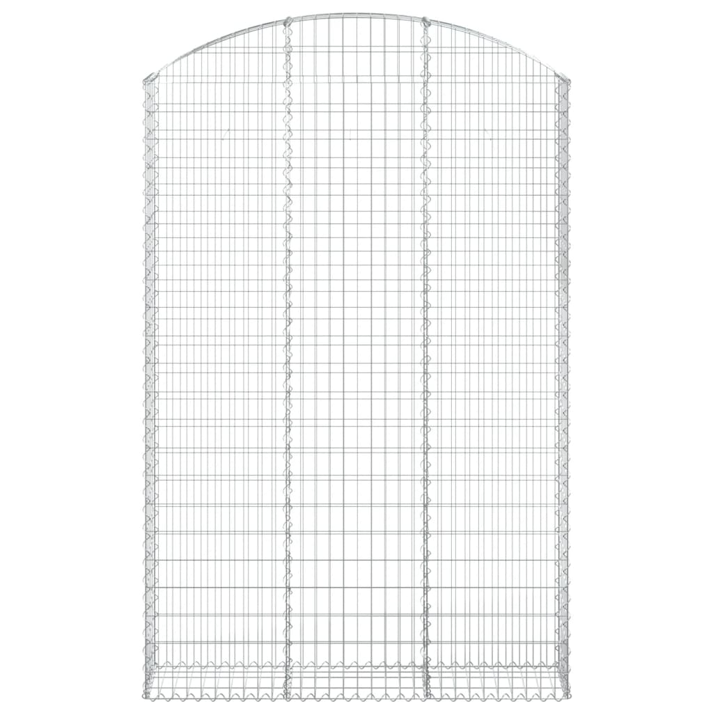 vidaXL Συρματοκιβώτιο Τοξωτό 150x30x220/240εκ. από Γαλβανισμένο Χάλυβα - Image 3