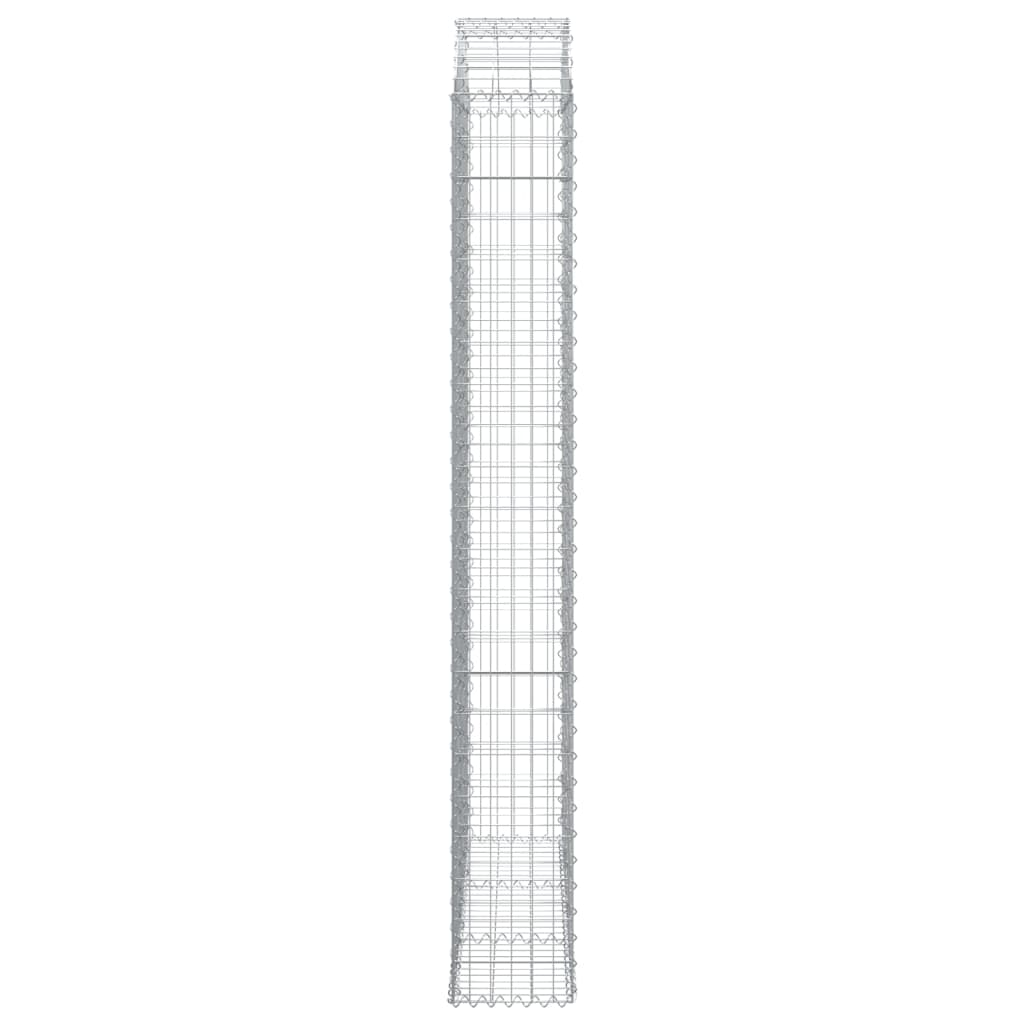 vidaXL Συρματοκιβώτιο Τοξωτό 150x30x220/240εκ. από Γαλβανισμένο Χάλυβα - Image 4