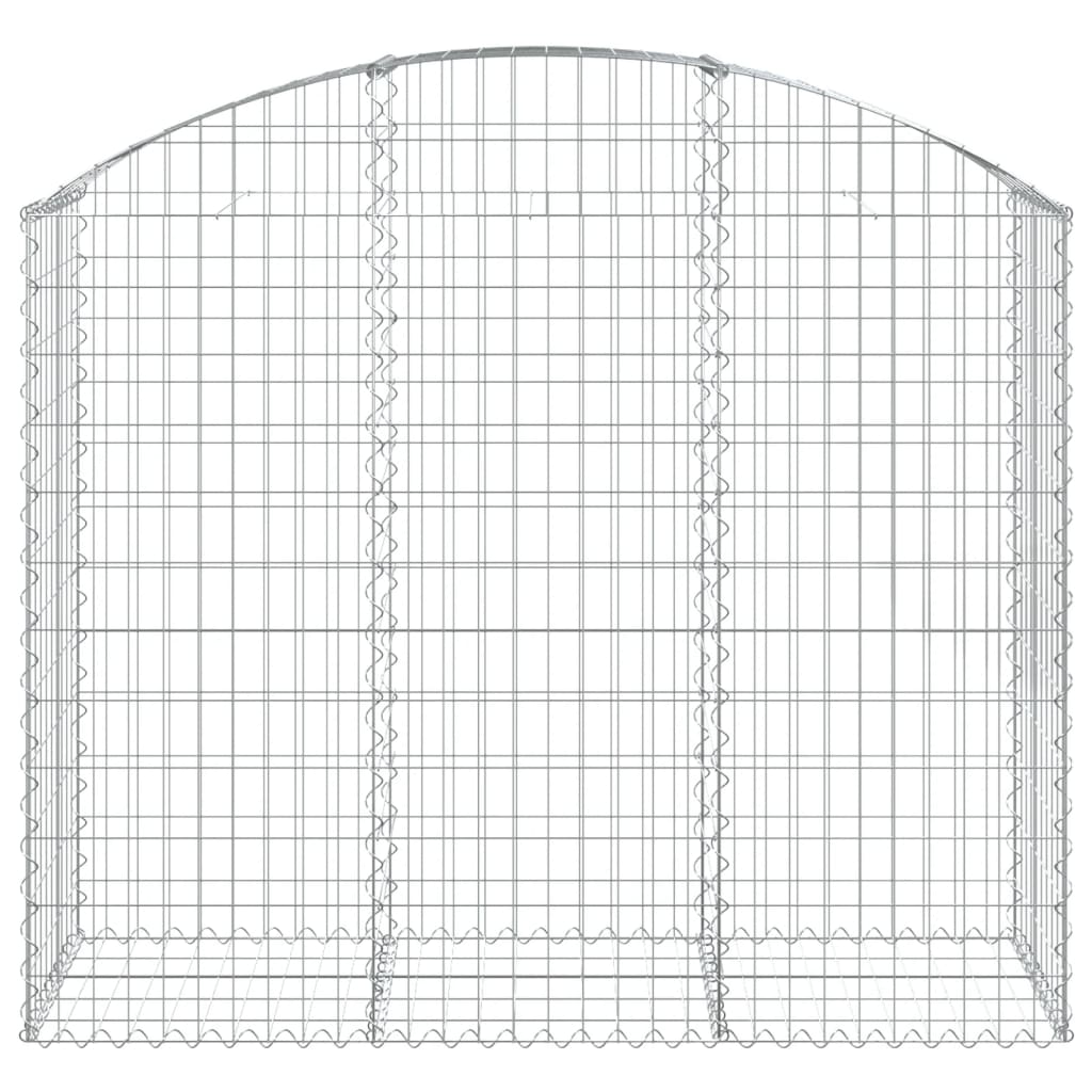 vidaXL Συρματοκιβώτιο Τοξωτό 150x50x120/140εκ. από Γαλβανισμένο Χάλυβα - Image 3