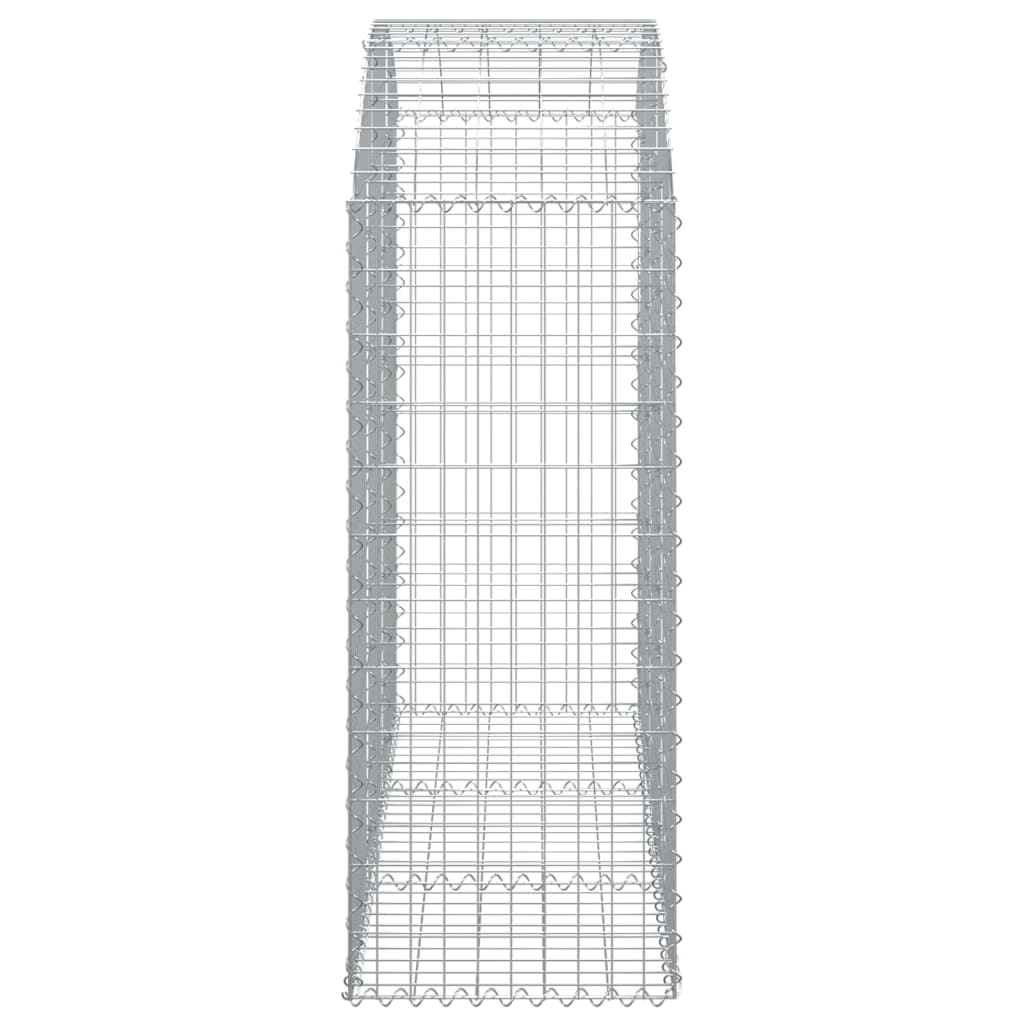 vidaXL Συρματοκιβώτιο Τοξωτό 150x50x120/140εκ. από Γαλβανισμένο Χάλυβα - Image 4