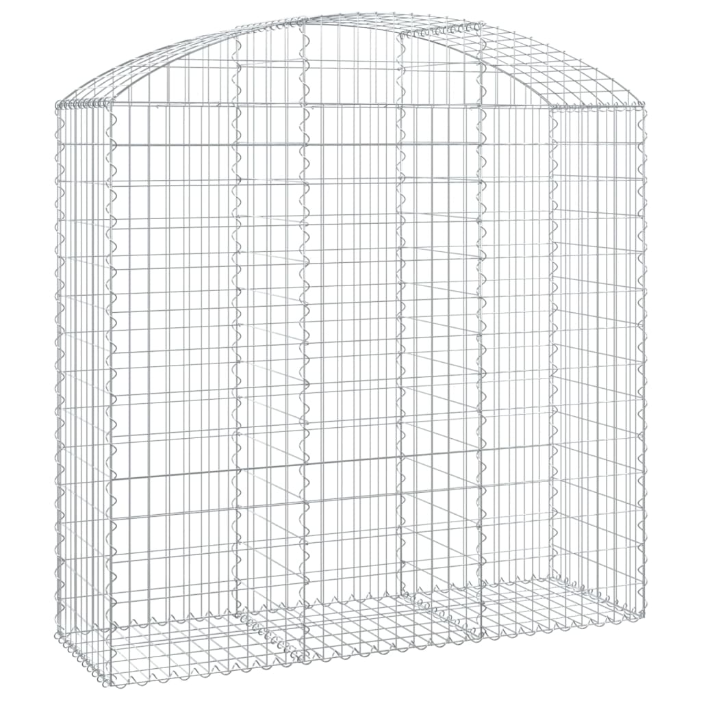vidaXL Συρματοκιβώτιο Τοξωτό 150x50x140/160εκ. από Γαλβανισμένο Χάλυβα - Image 2