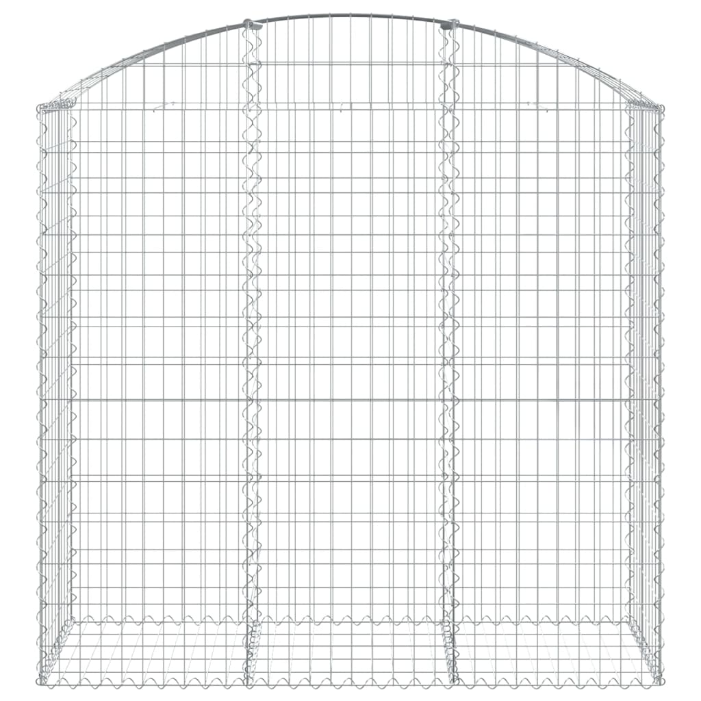 vidaXL Συρματοκιβώτιο Τοξωτό 150x50x140/160εκ. από Γαλβανισμένο Χάλυβα - Image 3