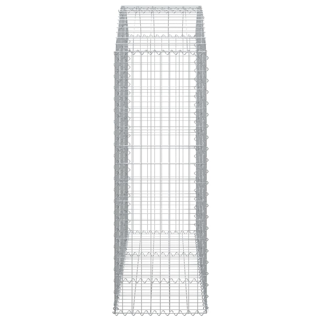 vidaXL Συρματοκιβώτιο Τοξωτό 150x50x140/160εκ. από Γαλβανισμένο Χάλυβα - Image 4