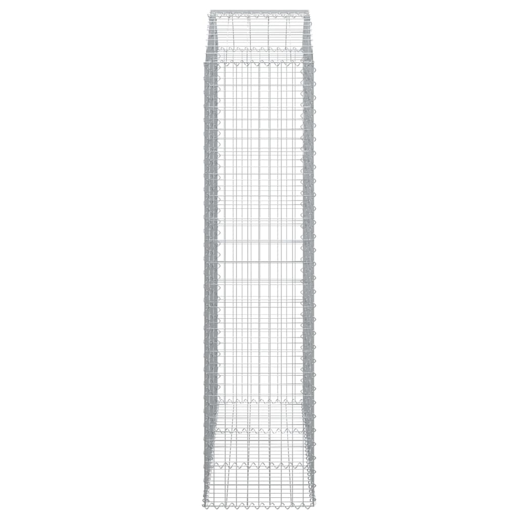 vidaXL Συρματοκιβώτιο Τοξωτό 150x50x200/220εκ. από Γαλβανισμένο Χάλυβα - Image 4