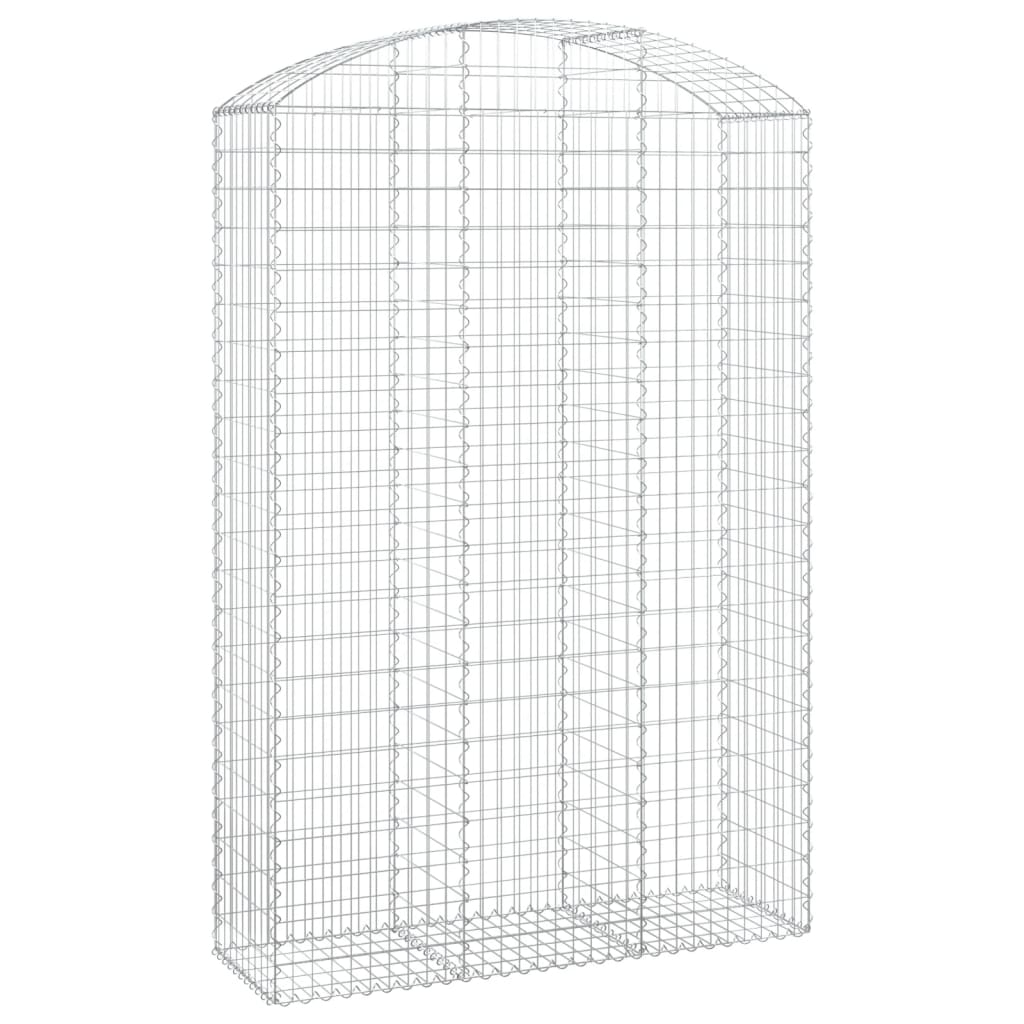 vidaXL Συρματοκιβώτιο Τοξωτό 150x50x220/240εκ. από Γαλβανισμένο Χάλυβα - Image 2