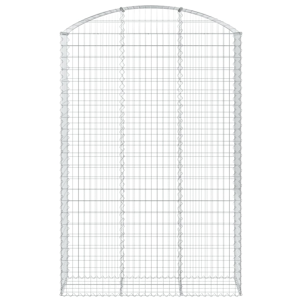 vidaXL Συρματοκιβώτιο Τοξωτό 150x50x220/240εκ. από Γαλβανισμένο Χάλυβα - Image 3