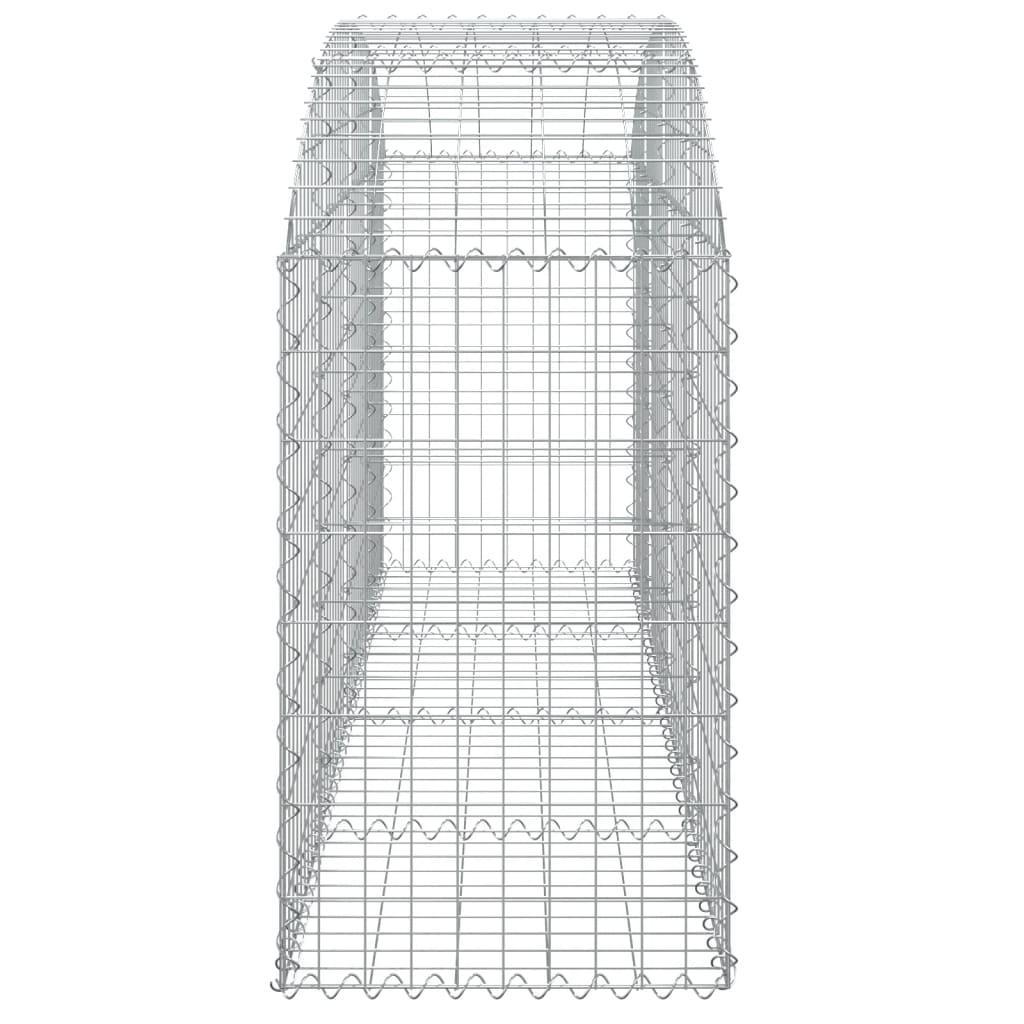 vidaXL Συρματοκιβώτιο Τοξωτό 200x50x80/100εκ. από Γαλβανισμένο Χάλυβα - Image 4