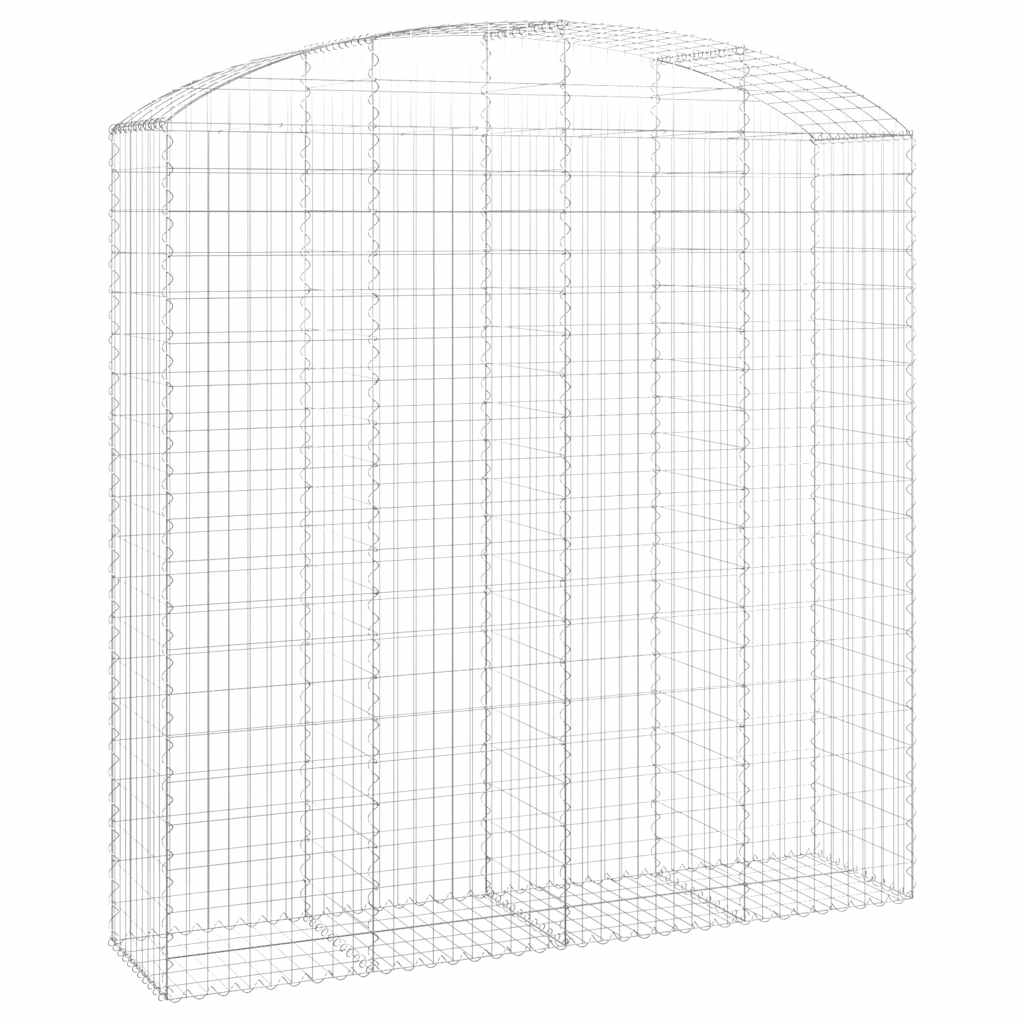 vidaXL Συρματοκιβώτιο Τοξωτό 200x50x200/220εκ. από Γαλβανισμένο Χάλυβα - Image 2