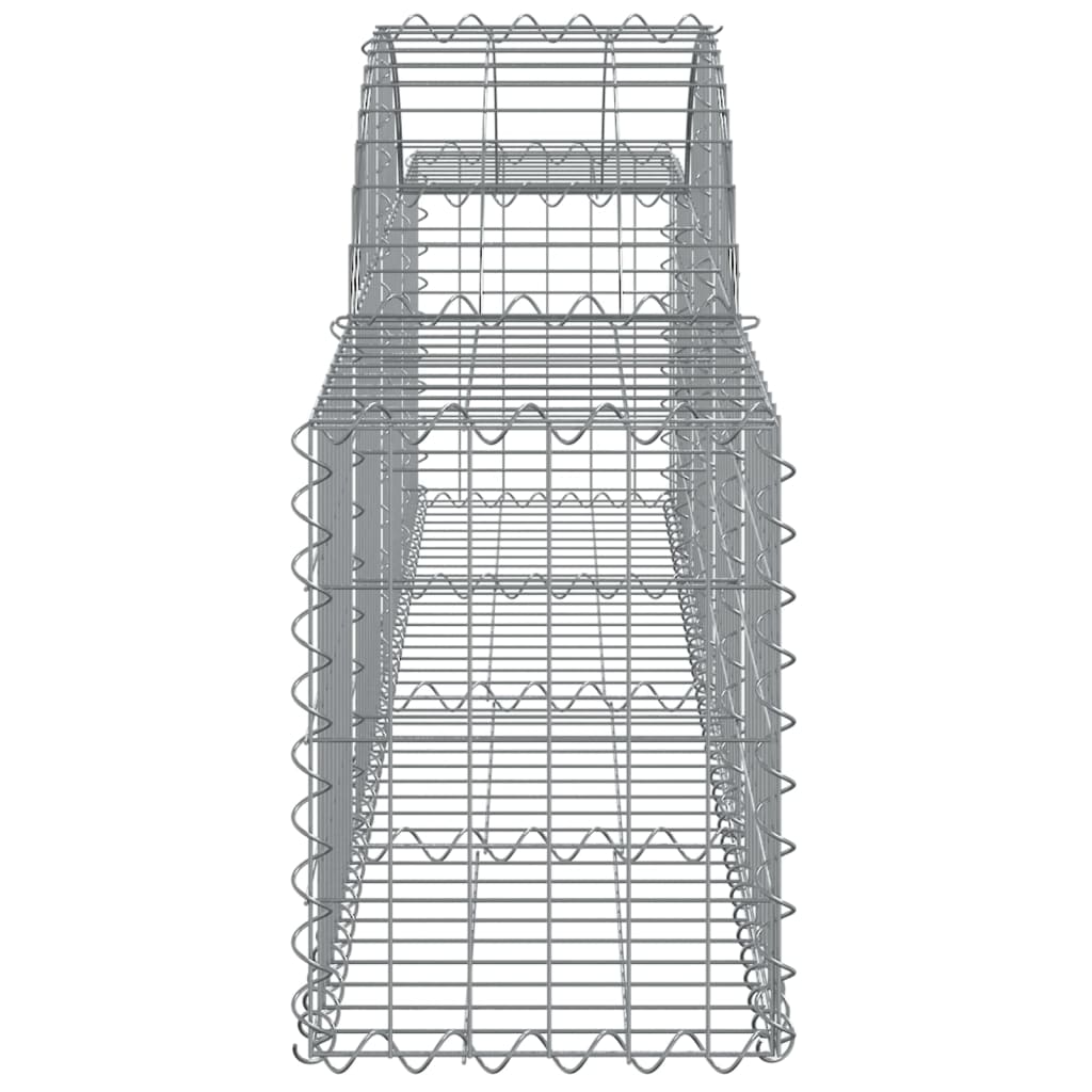 vidaXL Συρματοκιβώτιο Τοξωτό 200x30x40/60εκ. από Γαλβανισμένο Σίδερο - Image 4