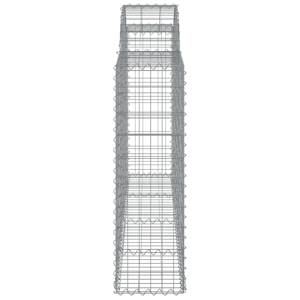 vidaXL Συρματοκιβώτιο Τοξωτό 200x30x100/120εκ. από Γαλβανισμένο Χάλυβα - Image 4