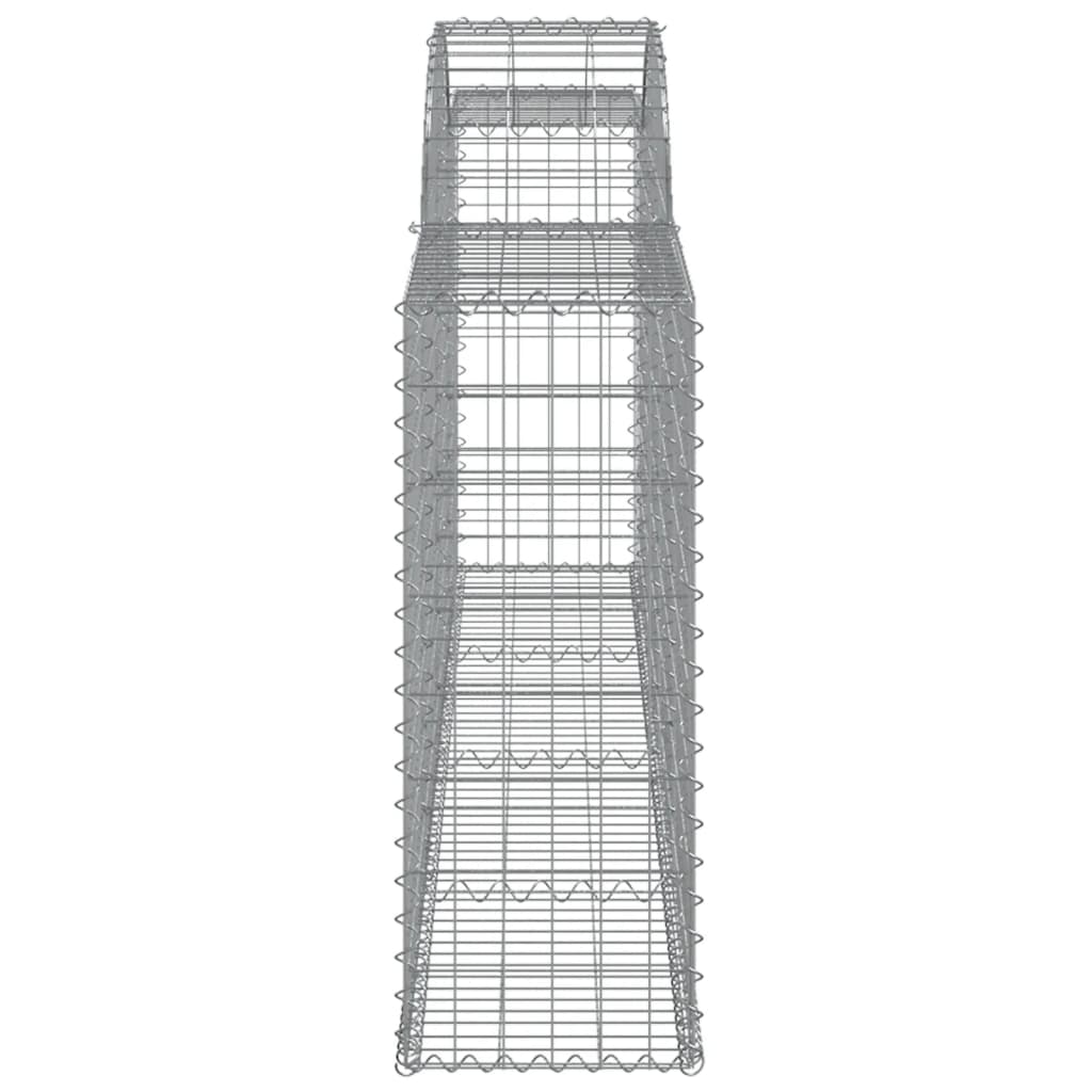 vidaXL Συρματοκιβώτιο Τοξωτό 300x30x80/100εκ. από Γαλβανισμένο Χάλυβα - Image 4