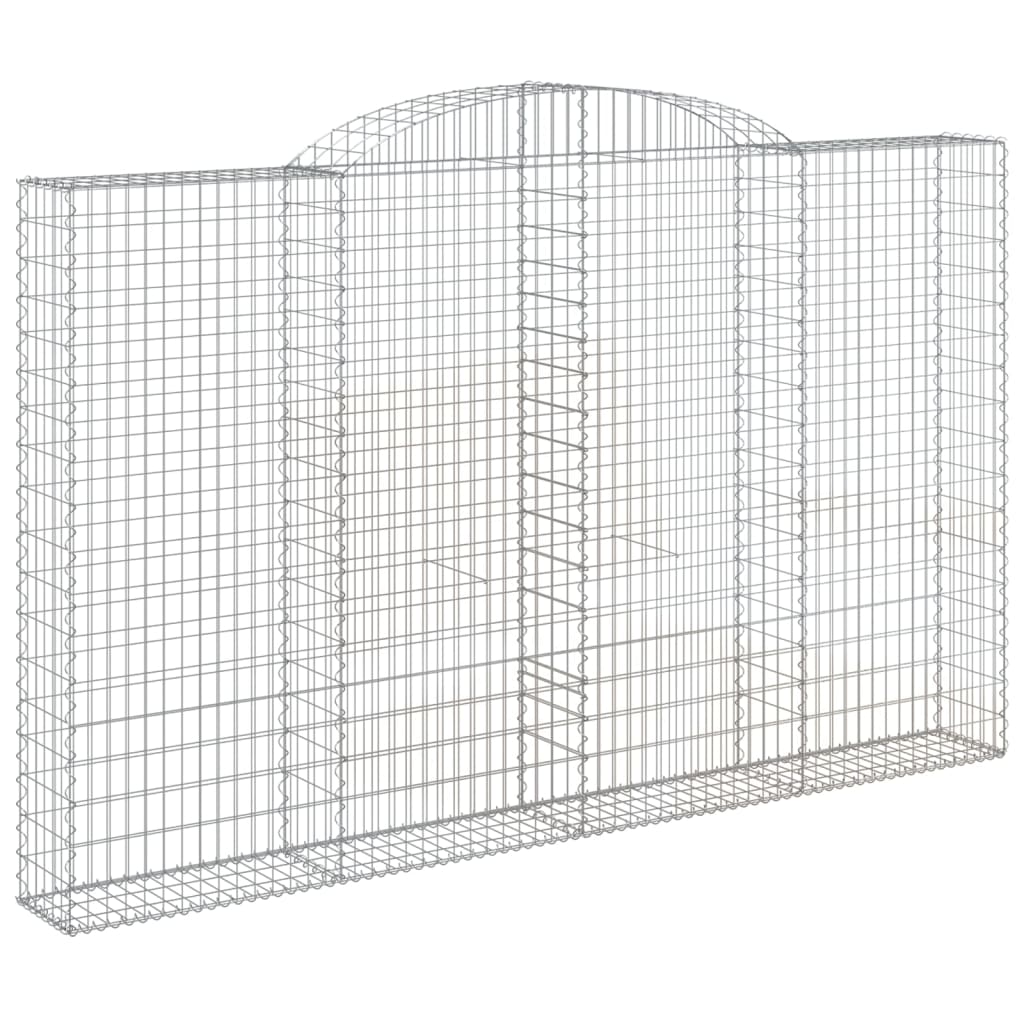 vidaXL Συρματοκιβώτιο Τοξωτό 300x30x180/200εκ. από Γαλβανισμένο Χάλυβα - Image 2