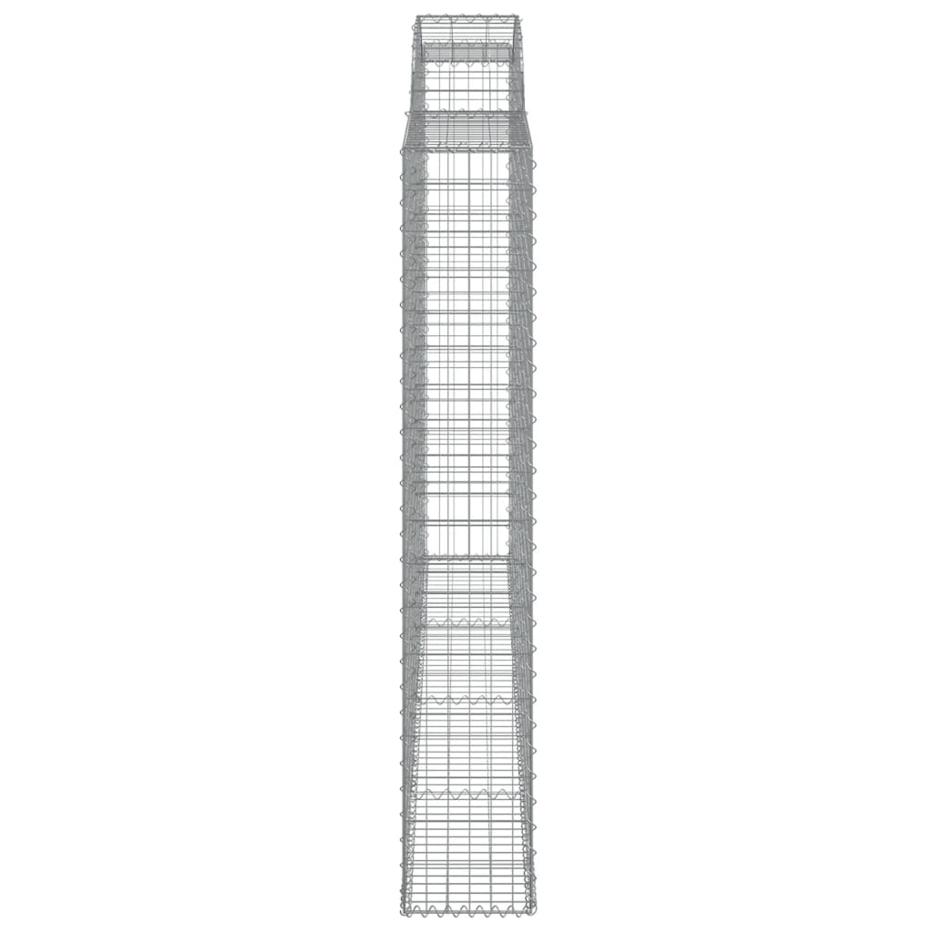 vidaXL Συρματοκιβώτιο Τοξωτό 300x30x180/200εκ. από Γαλβανισμένο Χάλυβα - Image 4