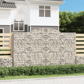 vidaXL Συρματοκιβώτιο Τοξωτό 300x50x180/200εκ. από Γαλβανισμένο Χάλυβα